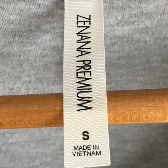 Zenana Premium Grey Stretch V-neck Pocket Tunic - Picture 7 of 9